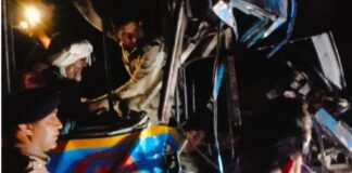 श्यामपुर पुलिस ने हाईवे पर दो बसों की टक्कर में घायलों को तत्काल अस्पताल भिजवाया।